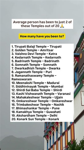 India’s temple List #temple #templedarshan