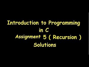 Introduction to Programming in C Assignment 5 Solution | NPTEL