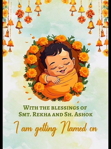 Naming Ceremony Invitation | Namkaran Ceremony Invitation Video | invitation copyright free video