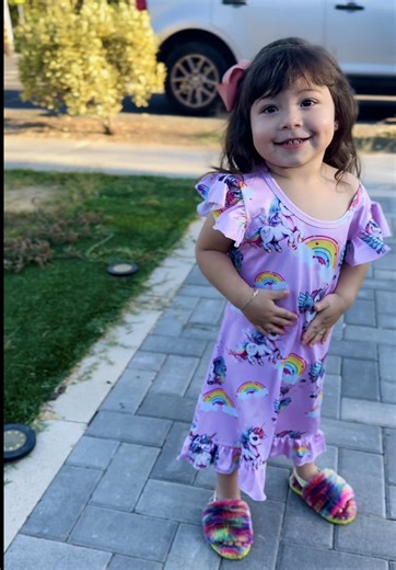 Beautiful Girl dress Sleepwear #Girls #Rainbow #nightgown #sleepweardress #baby