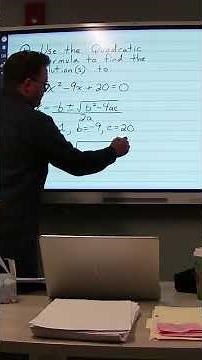 How to Use the Quadratic Formula to Find the Solution to a Quadratic - EASY #maths #quadraticformula