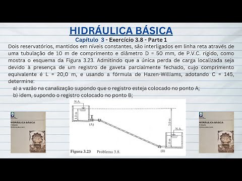 Hidráulica Básica. Exercício 3.8 - Parte 1