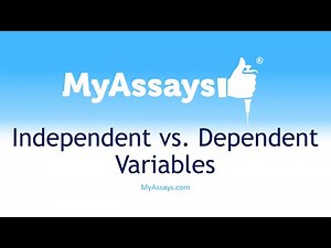 Independent vs. Dependent Variables