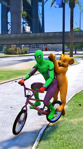 GTA V Spiderman save baby cycle #shorts #gta | Fireholic Gaming 2.0