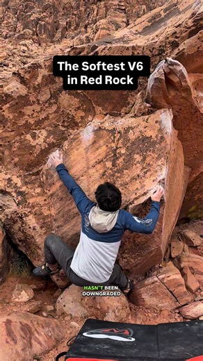 Alex on Instagram: "I proudly ticked this as my first V6 some years ago and you should too :) but if it gets downgraded then that's just bad luck 😂 Go give it a shot tho y'all! It's right on the path Good Times (V6-) - Kraft Boulders, Red Rock #rockclimbing #bouldering #climbing #climbingmemes"