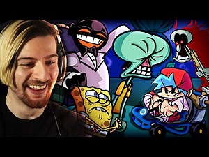 SO I MET SQUIDWARD TRICKY & WHITTY IN A TUX.. | Friday Night Funkin'