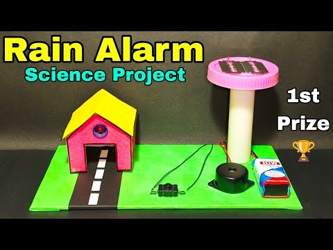 How to make rain detector alarm project | Rain alarm project | Rain detector alarm project