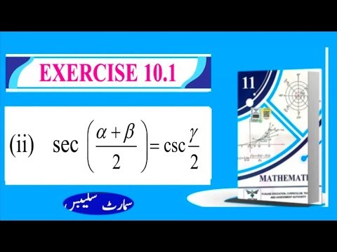 11th Class Math Exercise 10.1|Exercise 10.1|