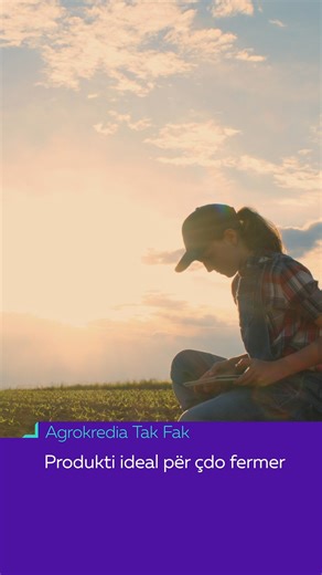 Për ty Fermer! 👨🏼‍🌾 Credins bank lançon ofertën më të re: ✅ Shuma: deri në 600'000 lekë ✅ Qëllimi: për mjete xhiro ose investime ✅ Afati: deri në 36 muaj ✅ Aprovim/Disbursim: brenda 24 orëve. 🔗 Apliko online: https://Bit.ly/3W1TU5Q Zgjidh Credins bank dhe rrite më shumë biznesin tënd Agro. #credinsbank #kredi #agrobiznes #agrokredi #oferte #agro | Credins Bank