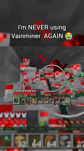 IM NEVER USING VAINMINER AGAIN!😭#Minecraft#viral?#video