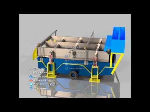 Vbration screen for pulp and paper industry