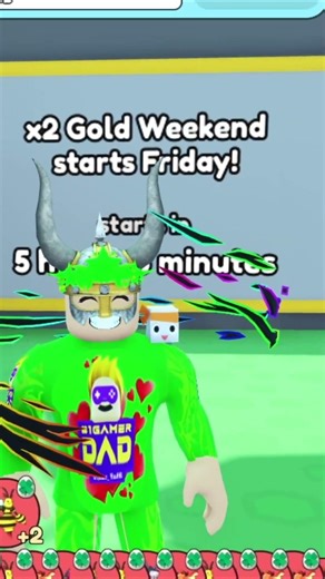 Double Gold Weekend #roblox #collectallpets #code