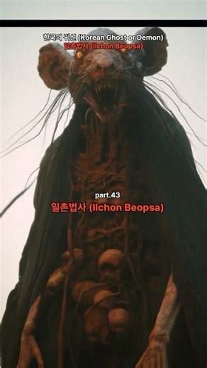 한국 귀신 - 43편 일촌법사 (Korean Demon or Ghost - Ilchon Beopsa) #공포 #괴담 #요괴 #귀신 #무서운이야기