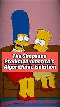 The Simpsons Predicted America’s Algorithmic Isolation #thesimpsons #simpsons #mystery #cartoon
