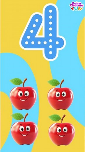 BELAJAR ANGKA 4 ♥ Learn NUMBERS For Kids