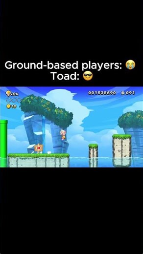 Toad: Flying over problems since forever #mario #nintendoswitch #nintendo