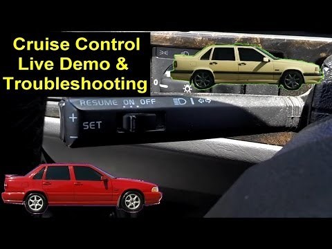 How to operate the cruise control and troubleshoot problems. Volvo 850, S70, V70 etc. - VOTD