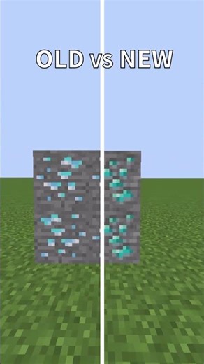 Minecraft Old vs New Ore Textures