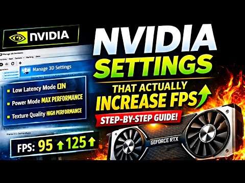 NVIDIA Settings That Actually Increase FPS (Step-by-Step Guide)