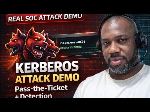 Kerberos Pass-the-Ticket Attack (AD Lab) | Detection in Microsoft Sentinel | REAL SOC Cyber Range