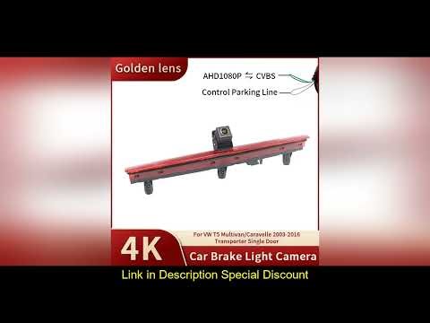 AHD 1080P CCD 170 Wide Angle Car Brake Light Reversing Camera for VW T5 Multivan/Caravelle