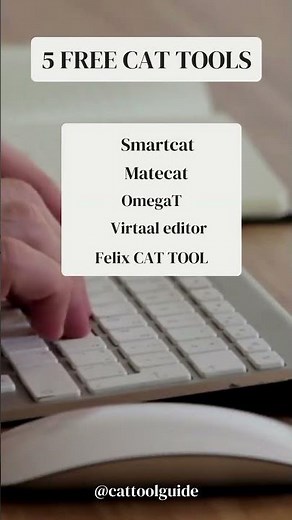 5 FREE CAT TOOLS #cattools #translation #translationsoftware #omegat #freesoftware