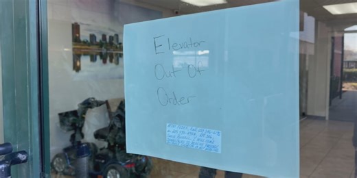 Broken elevator leaves some disabled people and veterans stuck in apartments