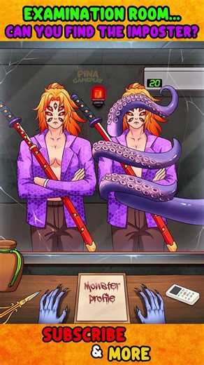 🥶 Monster Room...Can you help find the impostor? #games #gameplay #funny