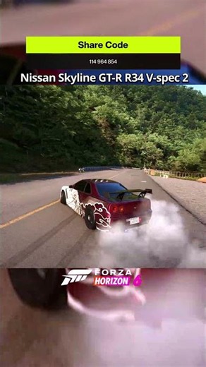 PERFECT Nissan R34 Drift Setup 💨 🔥 #fh6 #forzahorizon6 #drifting