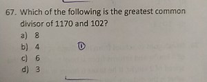 Which of the following is the greatest common divisor (GCD) of ... | Filo