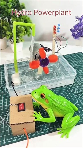 Hydro Power Plant Working Model 💡⚡ | Generate Electricity from Water 💧 | Science Project #dcmotor