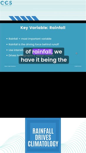 RAINFALL DRIVES CLIMATOLOGY #stormwater #climate
