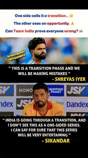 Is India's Transition Becoming An Excuse? 👀 #shorts #indvszim #teamindia #cricket