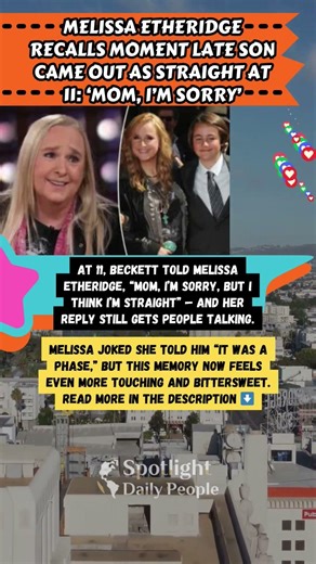 😢 Melissa Etheridge’s Story About Her Son Beckett Hits Different 💔