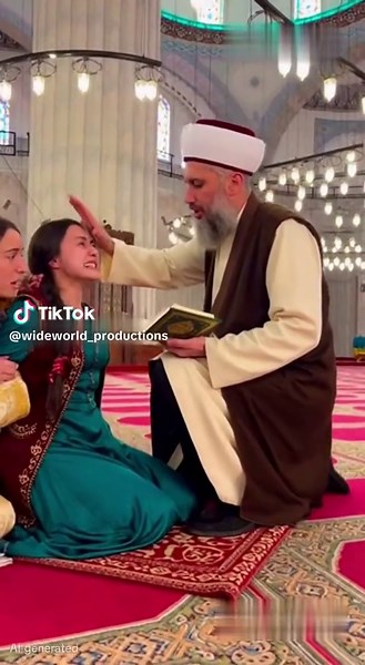 She reaction unbelievable...😨 when the mullah reciting the Quran...😱 #jinnpossession #exorcism #jinn #scary #islamic