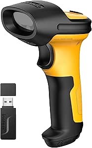 Inateck AI Barcode Scanner, Bluetooth Scanner Wireless, 2600mAh Battery, 1 Charge for 180 Days, Barcode Reader Support Fast AI Setup, P6 AI