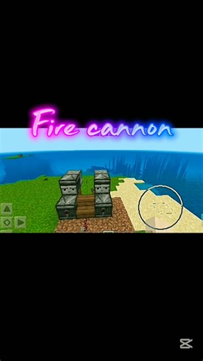 Fire cannon🤯 #minecraft