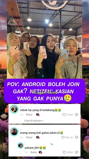 "iPhone semua nih, yang Android mana suaranya? 🤐📱"