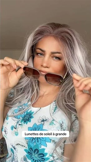 #Lunettes de soleil à grande monture tendance, lunettes à verres teintés