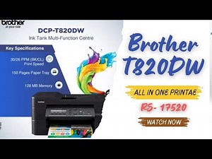 brother DCP-T820DW Multi-function WiFi Color Ink Tank Printer with Auto Duplex for Office Usage