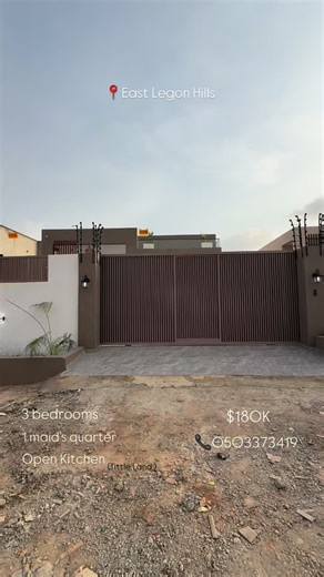@secured_homes_gh on Instagram: "Beautiful 3 bedrooms with boys quarters Price : $180,000 Location: East Legon Hills Call Barimah +233 5033 734 19 ===== SPECS ===== 3 bedrooms 1 boys quarter Open Kitchen Spacious living area Guest washroom Beautiful kitchen cabinets, stove , microwave, heat extractor, refrigerator, oven Pop ceiling Ample parking space Security fence , CCTV Cameras , intercom device , motorized gate Chandelier, spots and ambient lights ======== Tittle Land ========"