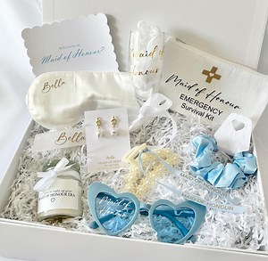 Maid of Honour Proposal Gift Box, Personalised Champagne Flute, Bridal Proposal, Customised Gifts, Wedding, Bridal Party - Etsy Australia
