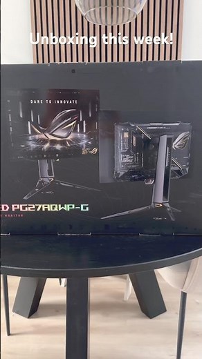 Unboxing the Asus PG27AQWP-G Edition 20 this week! #asus #monitor #pcgaming #tech #asusrog