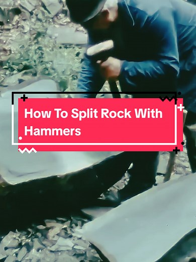 Timeless Rock Splitting Techniques in a German Quarry