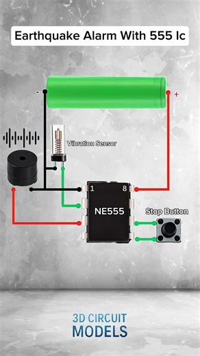 I Built a 555 Timer Earthquake Alarm System