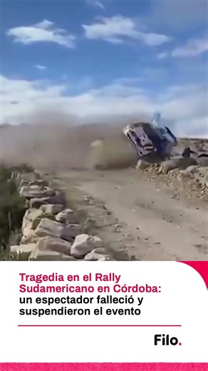 A spectator died at the South American Rally in Córdoba.