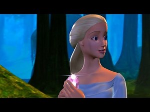Barbie of Swan Lake - Odette uses the magic crystal to free the unicorn Lila
