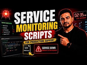 Linux Service Monitoring Script Tutorial | Production Support Real-Time Practical