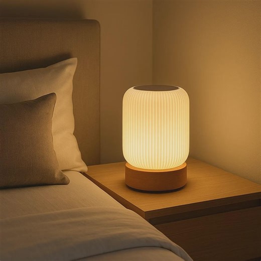 Lampe de table minimaliste en bois – Lumière d'ambiance chaleureuse | Lampe de chevet moderne pour salon, chambre et décoration intérieure - Etsy France