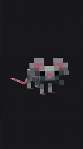 Minecraft Mouse - Blockbench Model #minecraft #animation #blockbench #2024